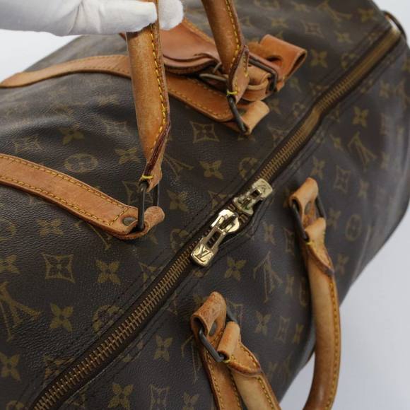 LOUIS VUITTON Monogram Keepall Bandouliere 55 Boston Bag M41414 LV Auth 58561 - Picture 6 of 16